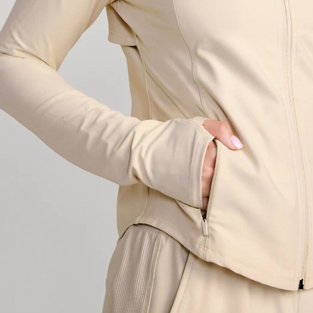 PowerSoft Full Zip in Beige - Picture 4 of 5